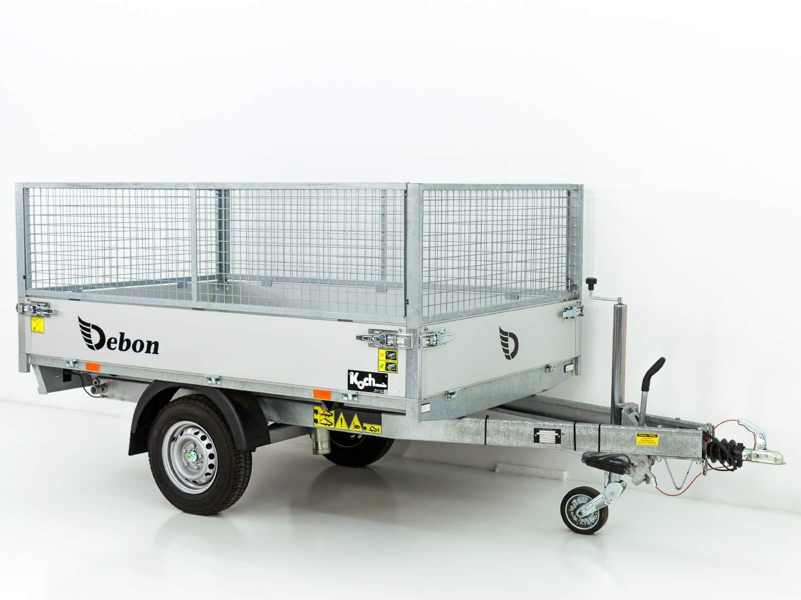 10-ruckw-4-2.jpg Debon Heckkipper 150x250cm 1,3t | E-Pumpe | Gitter 60 cm-Neu – Image 1