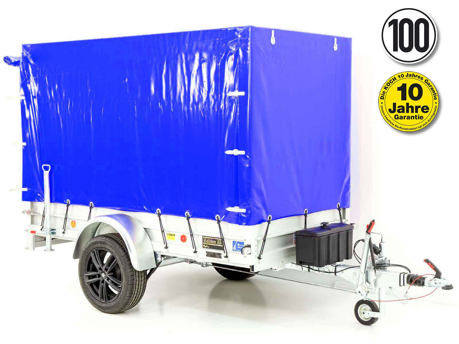 11-geb-2.jpg Anhänger „Edition 35“ 125x250cm 1300kg | Typ 4.13 | Hochplane 160cm – Blau - Neu – Image 1