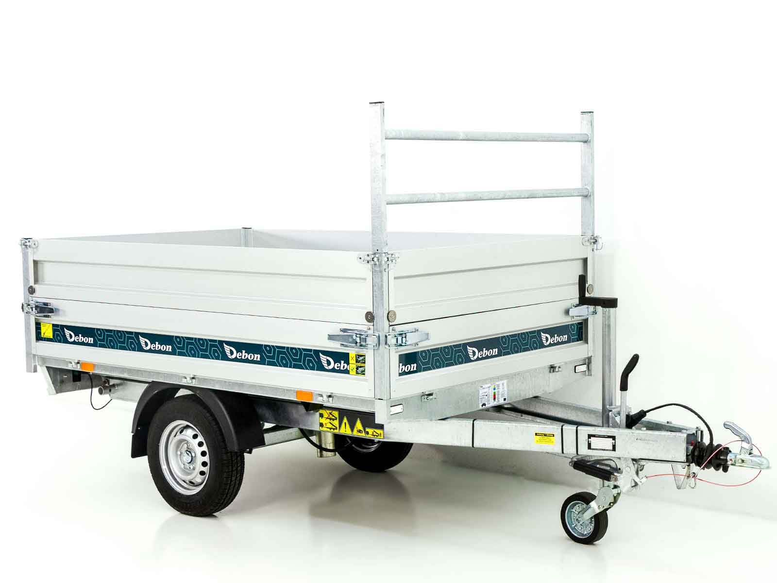 13-ruckw-4.jpg Debon Heckkipper 150x250cm 1,3t | E-Pumpe | BWA - Neu – Image 1