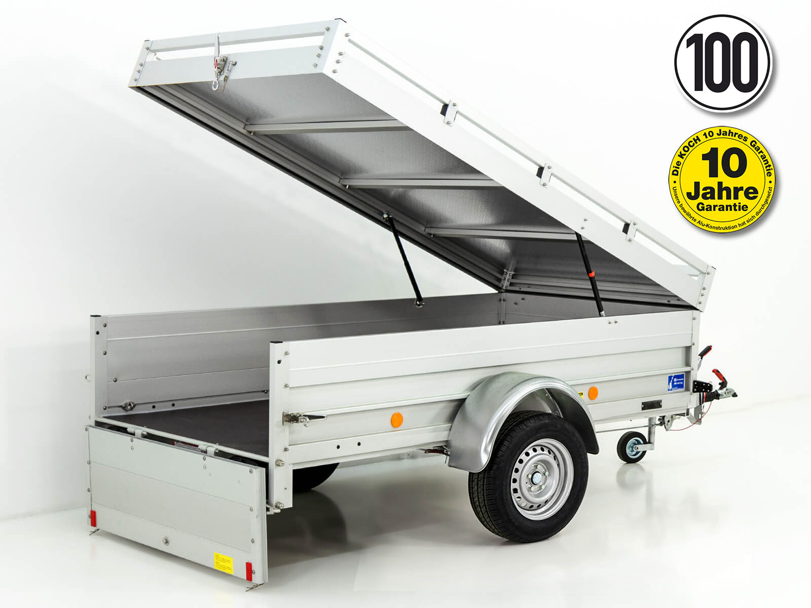 13deckel-2.jpg Deckelanhänger 105x205cm Höhe:50cm 1000kg | Typ B1000 - Neu – Image 1