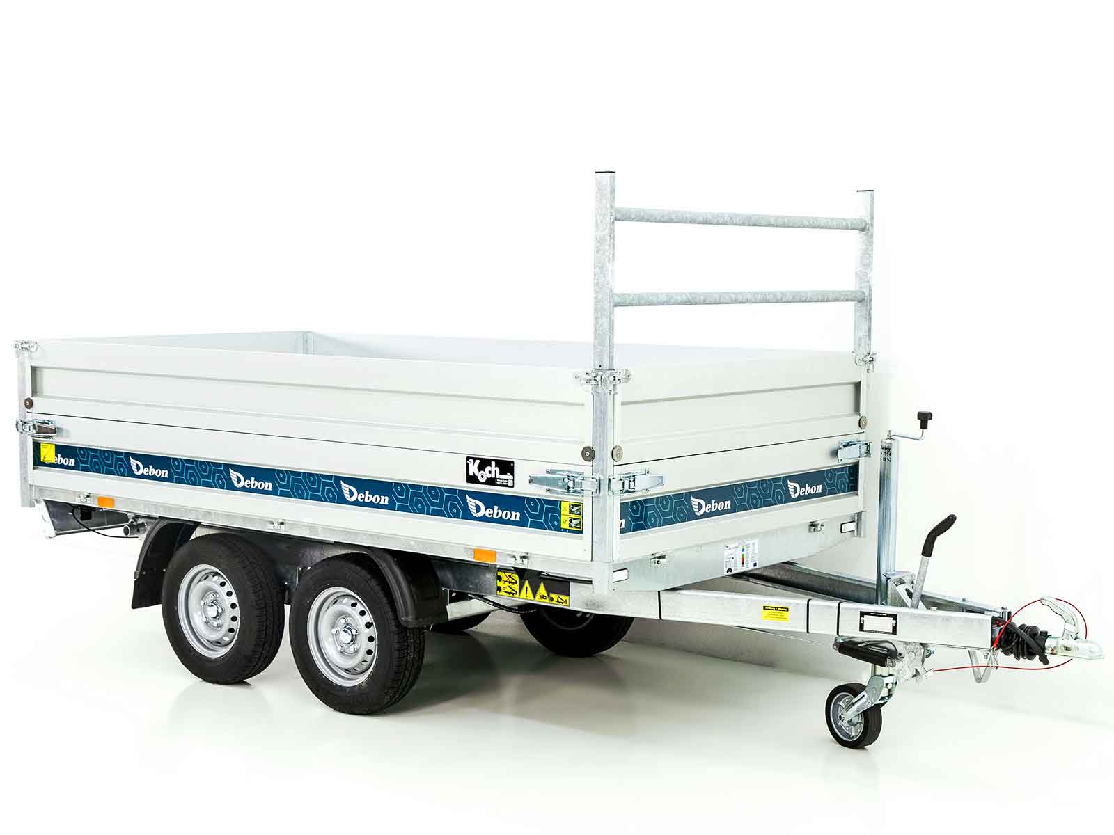 14-ruckw-3-1.jpg Debon Heckkipper 155x305cm 2,0t | E-Pumpe | BWA-Neu – Image 1