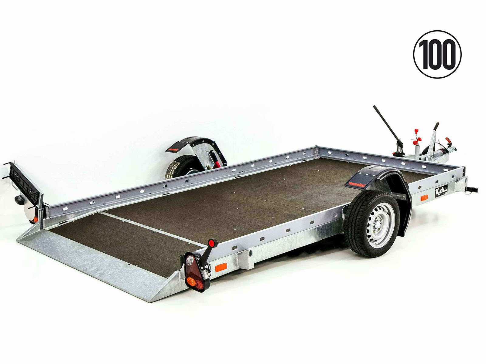 15-absen-2-1.jpg Vezeko Smartanhänger 180×347 cm 1,8 t | Lochblech Seitenwände-Neu – Image 1