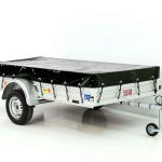 Anhänger 150x300cm 750kg | Typ U7 | Flachplane Profi schwarz - Neu