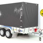 Anhänger mit Plane 150x300cm 2600kg | Typ 7.26 | Hochplane 180 cm – Anthrazit - Neu