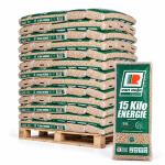 Van Roje Holzpellets – 65 × 15 kg Palette (975 kg) – 100 % Nadelholz, ENplus A1 & DINplus & PEFC