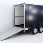 Vezeko Kofferanhänger 152x355cm Höhe:193cm 2,7t|Rampe|schwarz-Neu