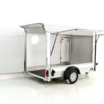 Debon Kofferanhänger C300 Sandwich 148x295cm H:190cm 1,3t|Alu|Polybug|Tür|Klappe|weiß-Neu