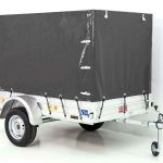 Anhänger mit Plane 125x250cm 750kg | Typ U4 | Hochplane 140 cm Profi | Anthrazit - Neu