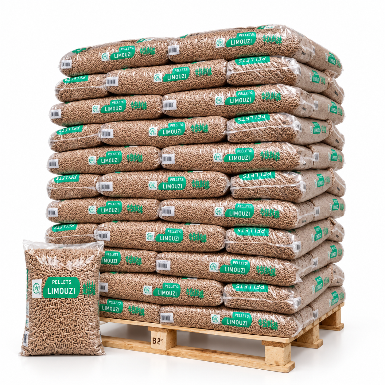 280a1a6a-2cd3-461f-976a-d354a25a401e.png Valboval Holzpellets – 65 × 15 kg Palette – 100 % Nadelholz, DINplus – Image 1