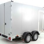 Vezeko Kofferanhänger 184x355cm Höhe: 205cm 2,7t|45°|Tür|silber-Neu