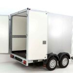 Vezeko Kofferanhänger 204x405cm Höhe:205cm 2,7t | Tür | silber-Neu