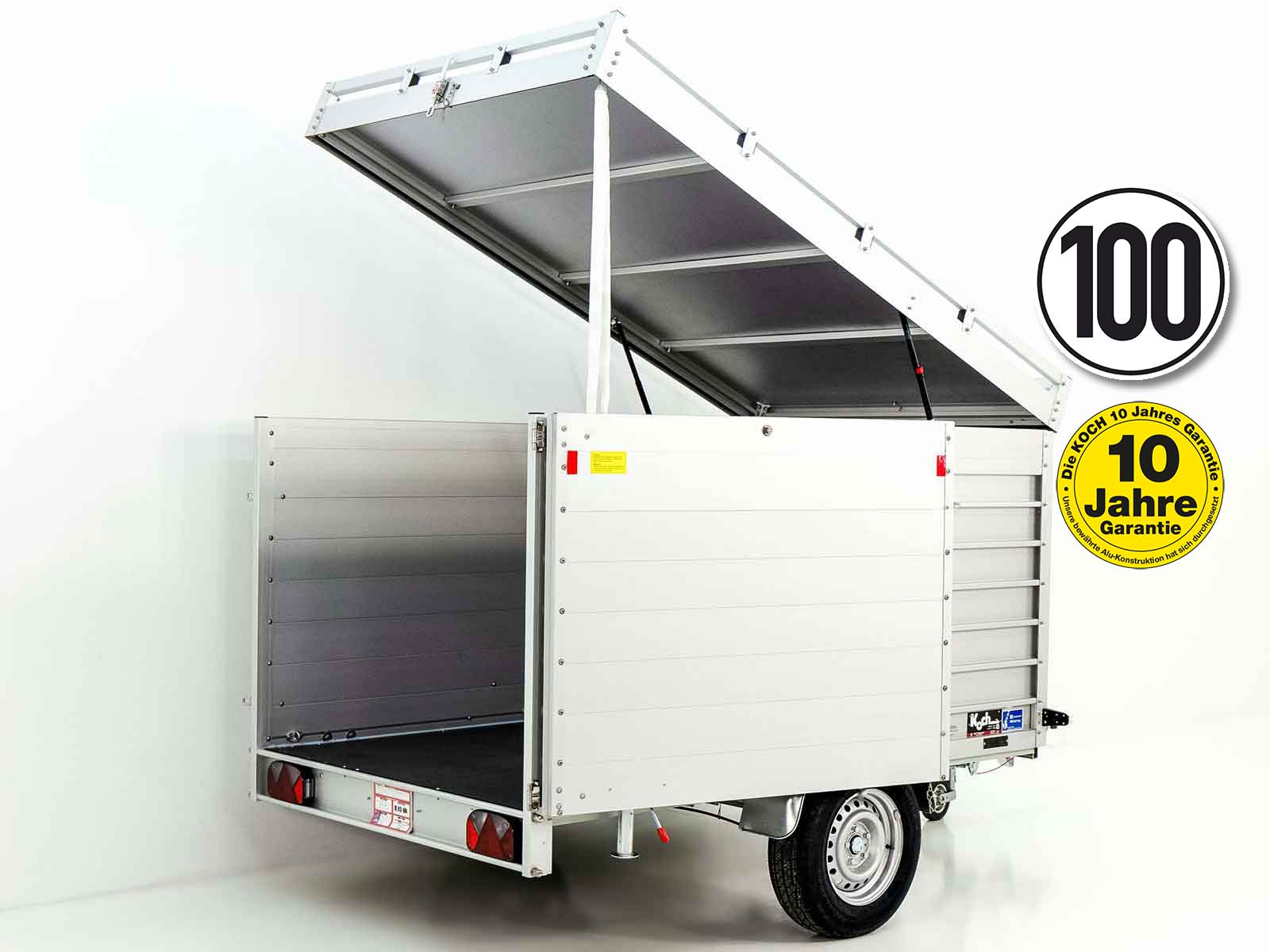 3deckel-3.jpg Deckelanhänger 150x250cm Höhe: 125cm 1300kg | Typ 6.13 | Seitentür - Neu – Image 1