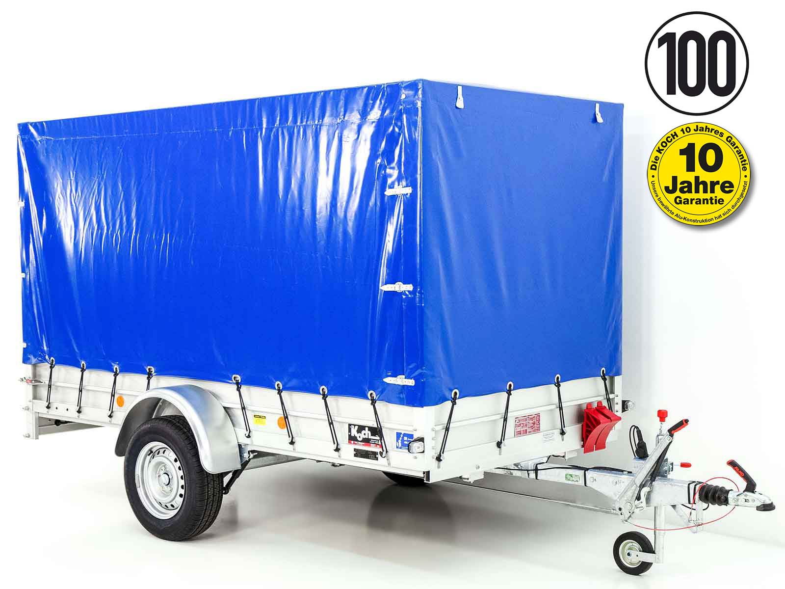 6-geb-2.jpg Anhänger mit Plane 150x300cm 1300kg | Typ 7.13 | Hochplane 160cm – Blau - Neu – Image 1