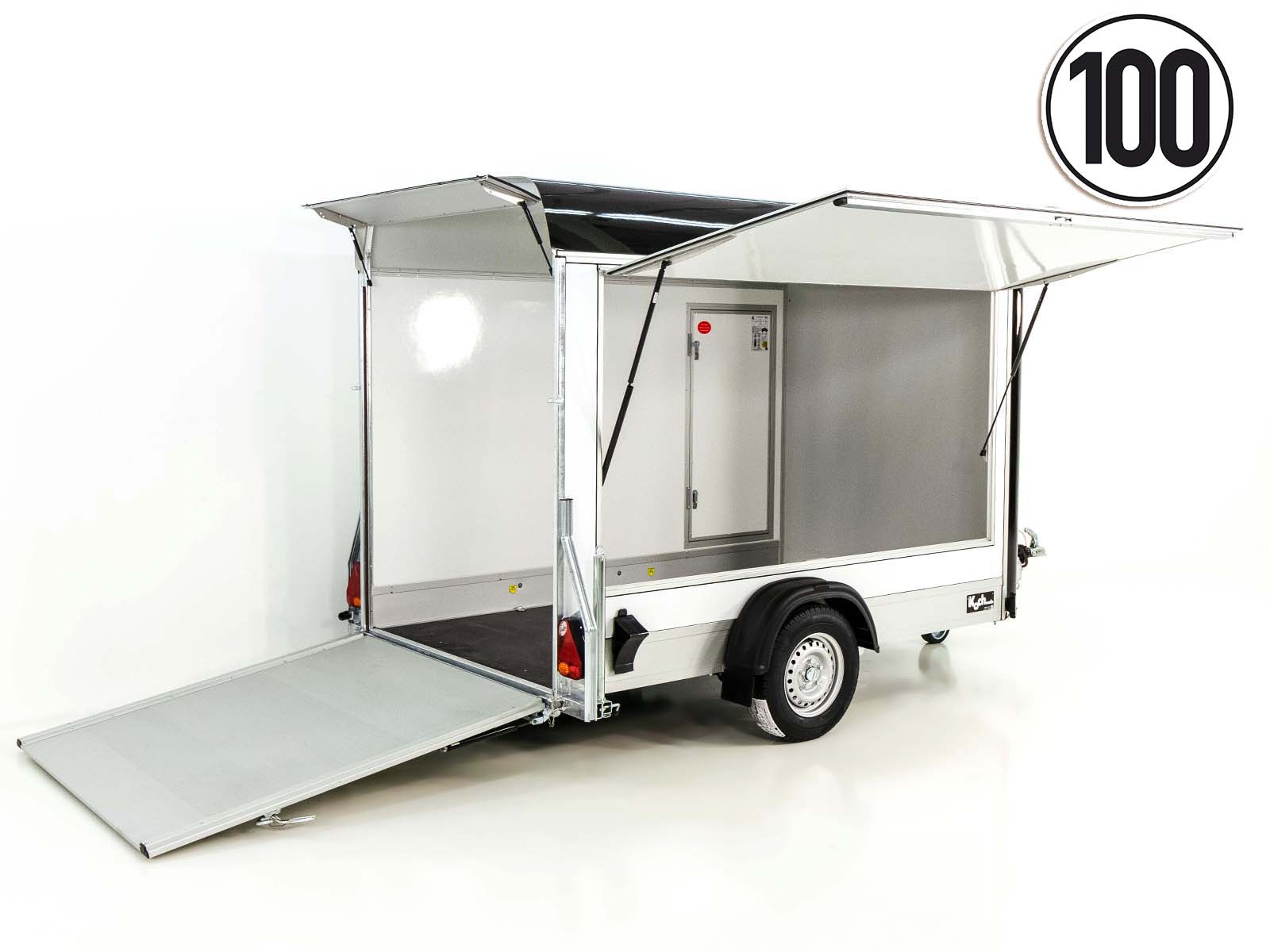 6-verk-11-2.jpg Debon Kofferanhänger C300 Sandwich 148x295cm H:190cm 1,3t | Alu | Polybug | Tür | Klappe | Schwarz-Neu – Image 1