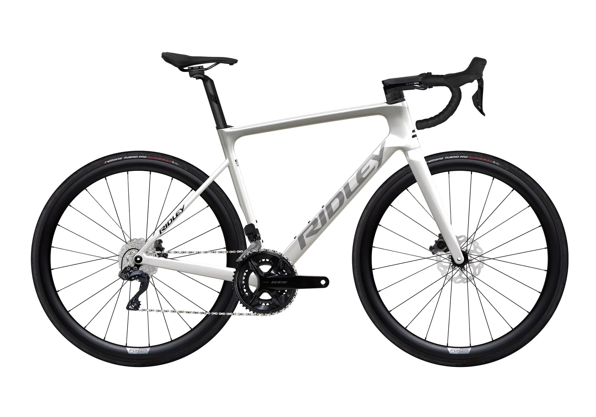646079_01.jpg Ridley Falcn 105 DI2 Pearl White Silver – Image 1