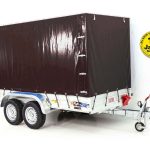 Anhänger mit Plane 150x350cm 2600kg | Typ 8.26 | Hochplane 180cm Schwarz - Neu