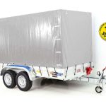 Anhänger mit Plane 150x350cm 2600kg | Typ 8.26 | Hochplane 180cm Silber - Neu