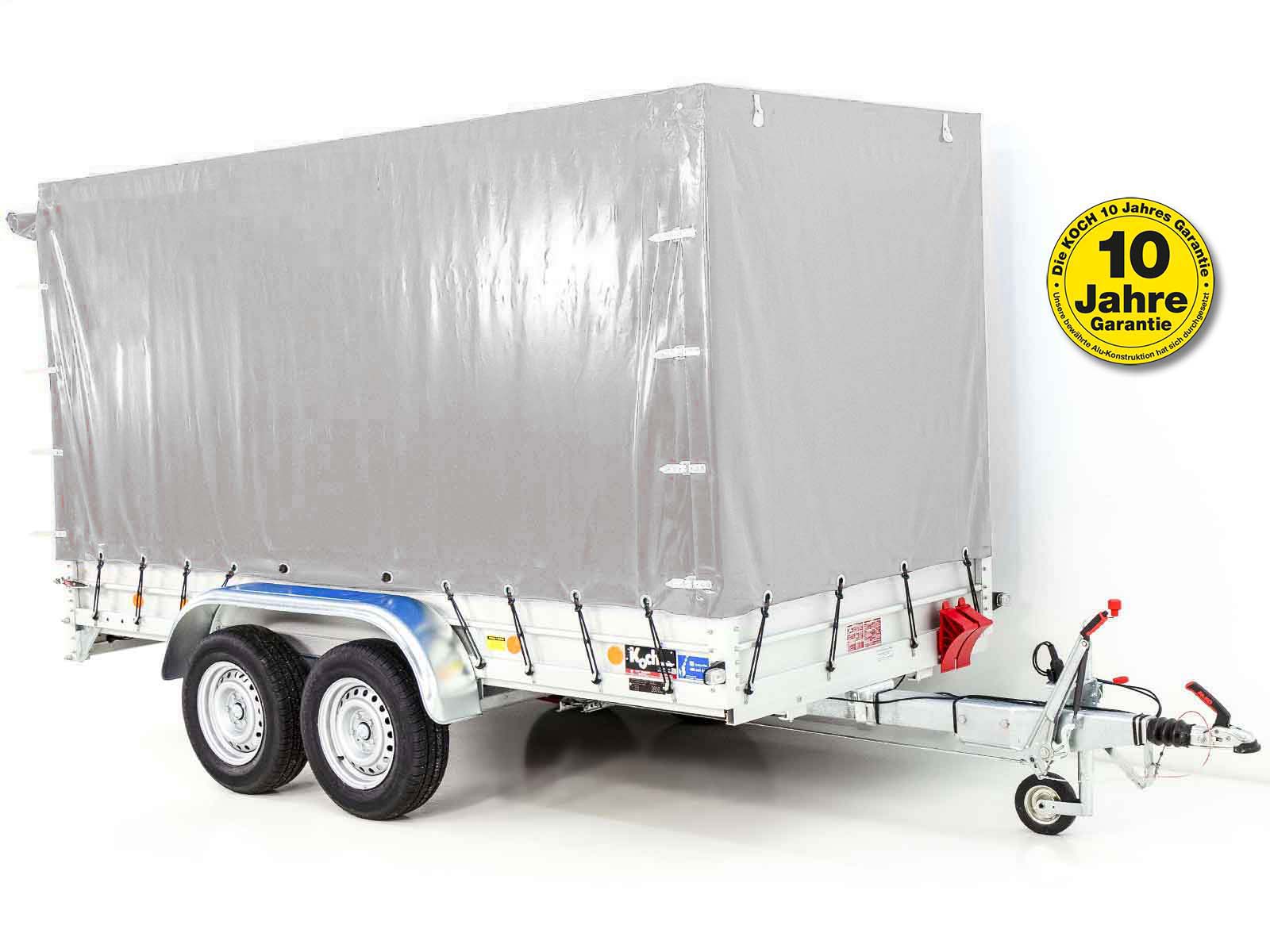 7-tam-2.jpg Anhänger mit Plane 150x350cm 2600kg | Typ 8.26 | Hochplane 180cm Silber - Neu – Image 1