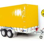 Anhänger mit Plane 150x350cm 2600kg | Typ 8.26 | Hochplane 180cm – Gelb - Neu