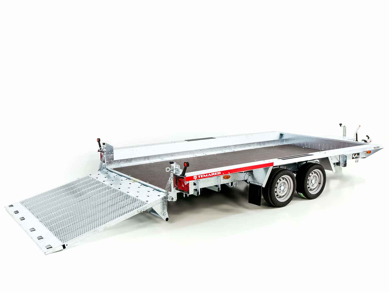 8-bauman-2.jpg Temared Baumaschinenanhänger Builder 183×400 cm 3,5t | Rampe - Neu – Image 1