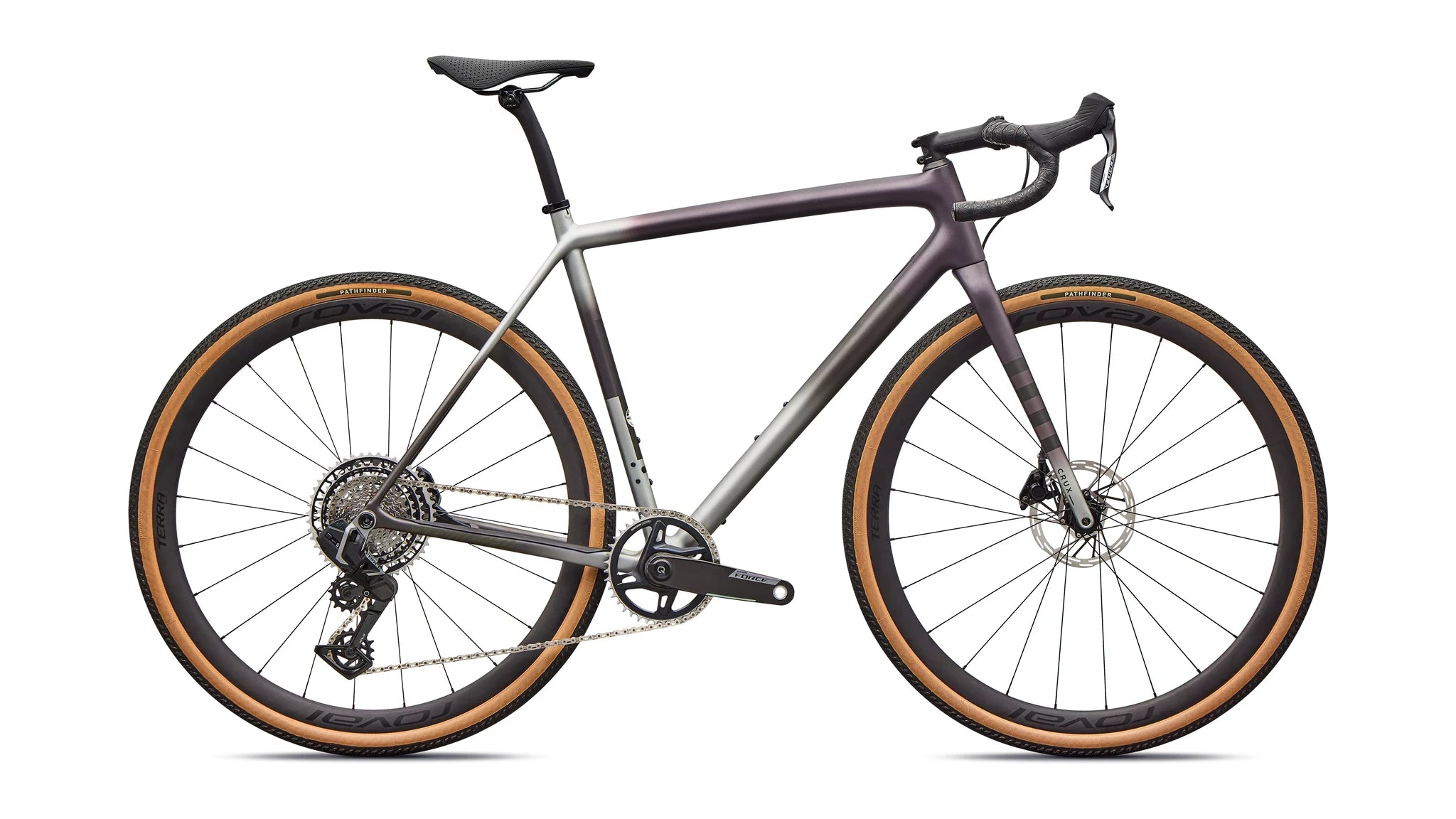91426-10_CRUX-PRO-NBLMET-SHDWSIL-SMK_HERO-PDP.jpg Specialized Crux Pro Nblmet/Shdwsil/Smk 2026 – Image 1