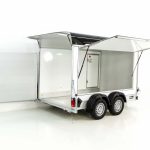 Debon Kofferanhänger C500 Sandwich 164x300cm H:200cm 2,0t|Alu|Polybug|Tür|schwarz-Neu