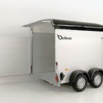 Debon Kofferanhänger C500 164x300cm H:200cm 2,0t|Alu|Polybug|Tür|schwarz-Neu