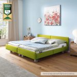 Regia Pflegedoppelbett mit Stoff-/Kunstlederbezug