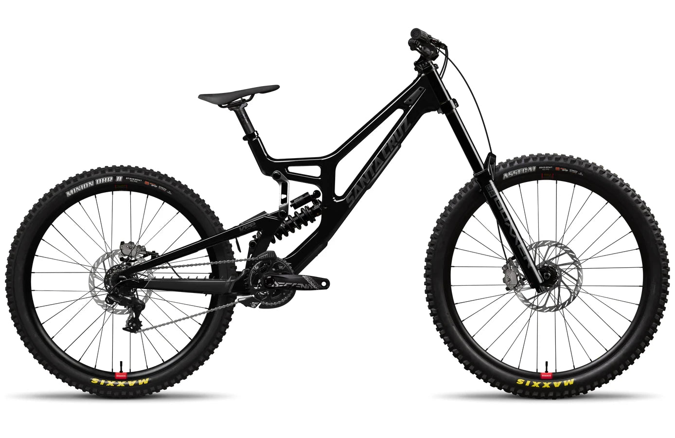 MY25_V10_CC_DH_S_GlossBlackSparkle_134a48ed-a9af-4dd8-aa25-a0ee2525f66f.jpg Santa Cruz V10 DH S-Kit Gloss Black Sparkle – Image 1
