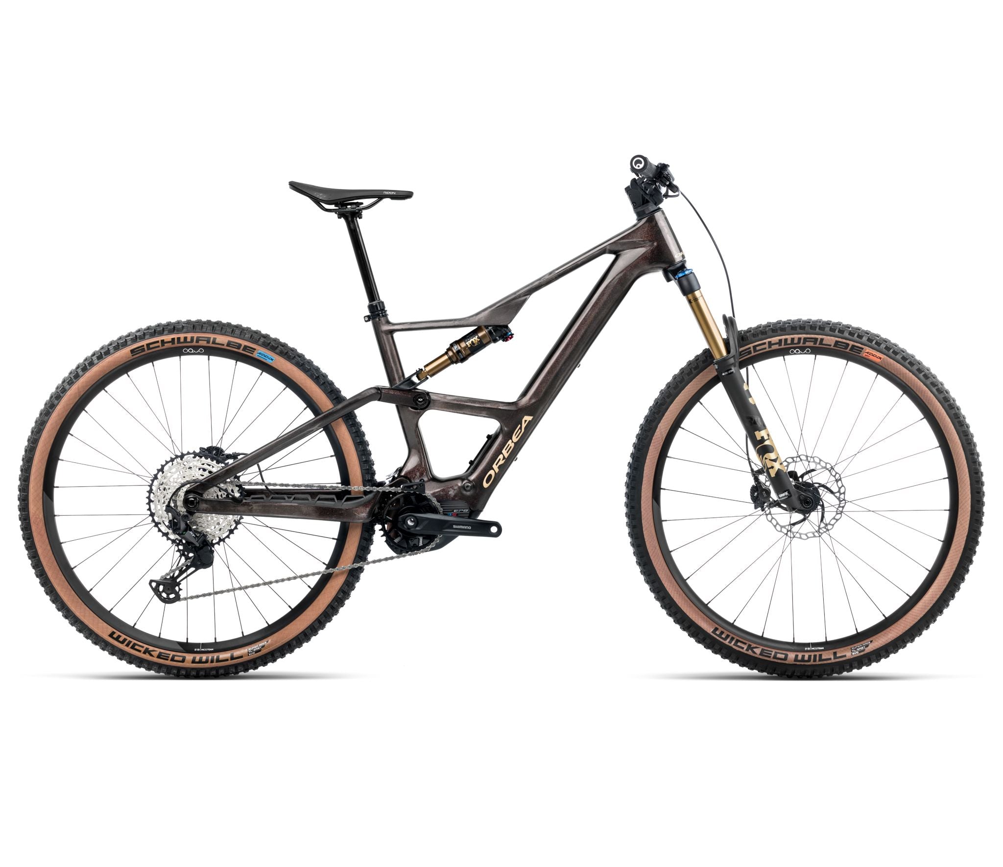 S331TTCC-SX-SIDE-RISE_SL_M10.jpg Orbea RISE SL M10 420W Cosmic Carbon View - Golden Sand – Image 1