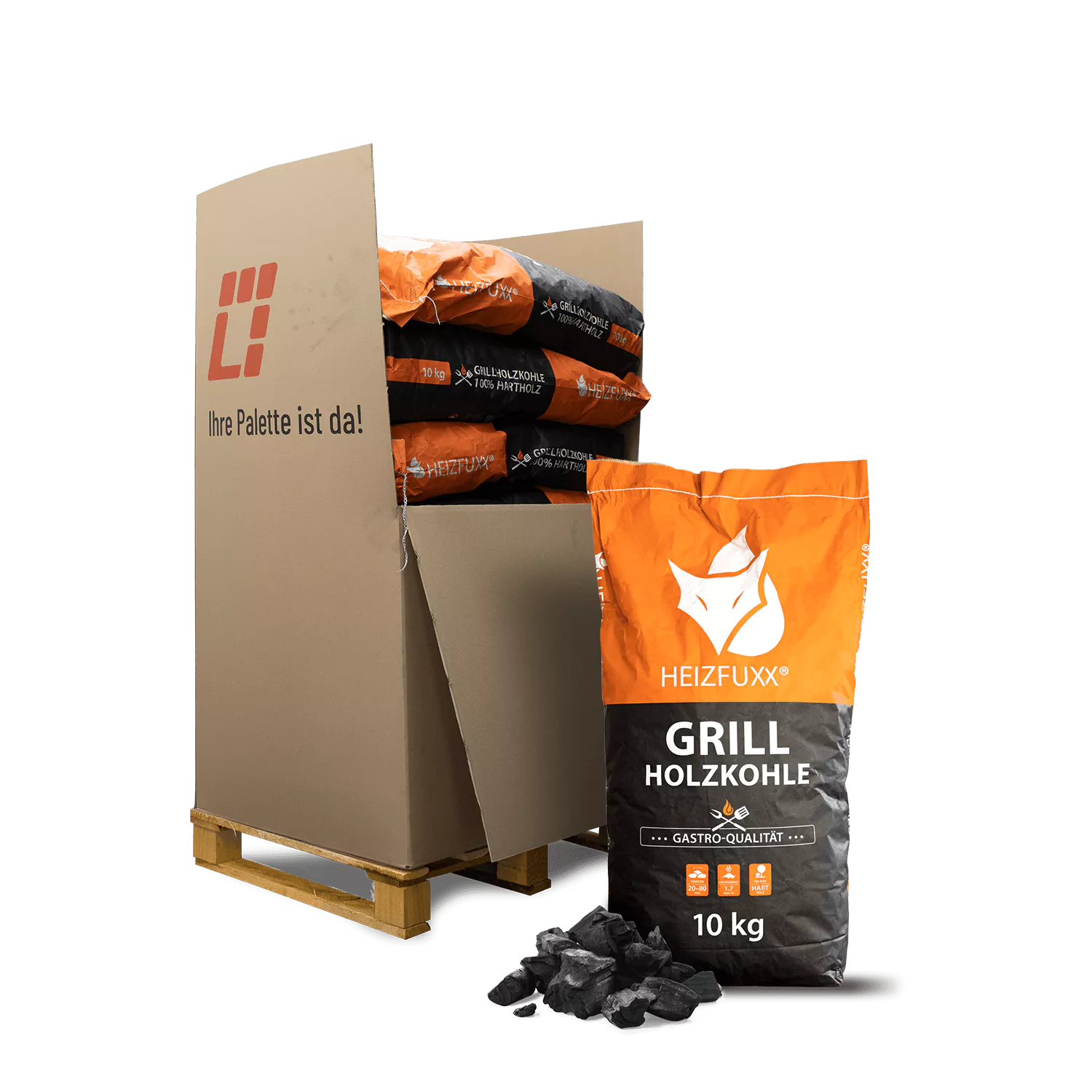 SGB10-Grillholzkohle-12erPalette-Verpackung.webp Grillholzkohle » Gastro-Qualität « 12 x 10 kg – Image 1