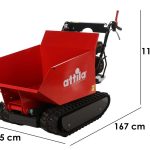 Attila ATT 500 D-L – Raupenschubkarre – Ladekapazität 500kg