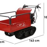 Blue Bird Carrier 300 – Schubkarre mit ausziehbarer Mulde – 300 kg Tragfähigkeit
