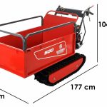 Blue Bird Carrier 500 – Ausziehbare Raupenschubkarre – Tragfähigkeit 500 Kg