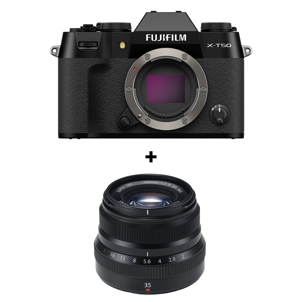 fuji-set-1.jpg Fujifilm X-T50 Black + XF35mm F2 – Image 1