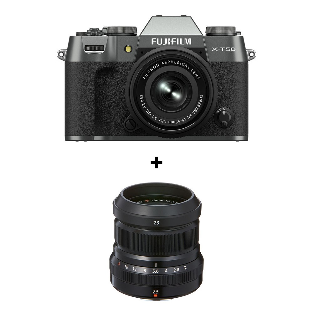 fuji-set-2.jpg Fujifilm X-T50 + XC15-45mm Charcoal Silver+ XF23mm F2 – Image 1