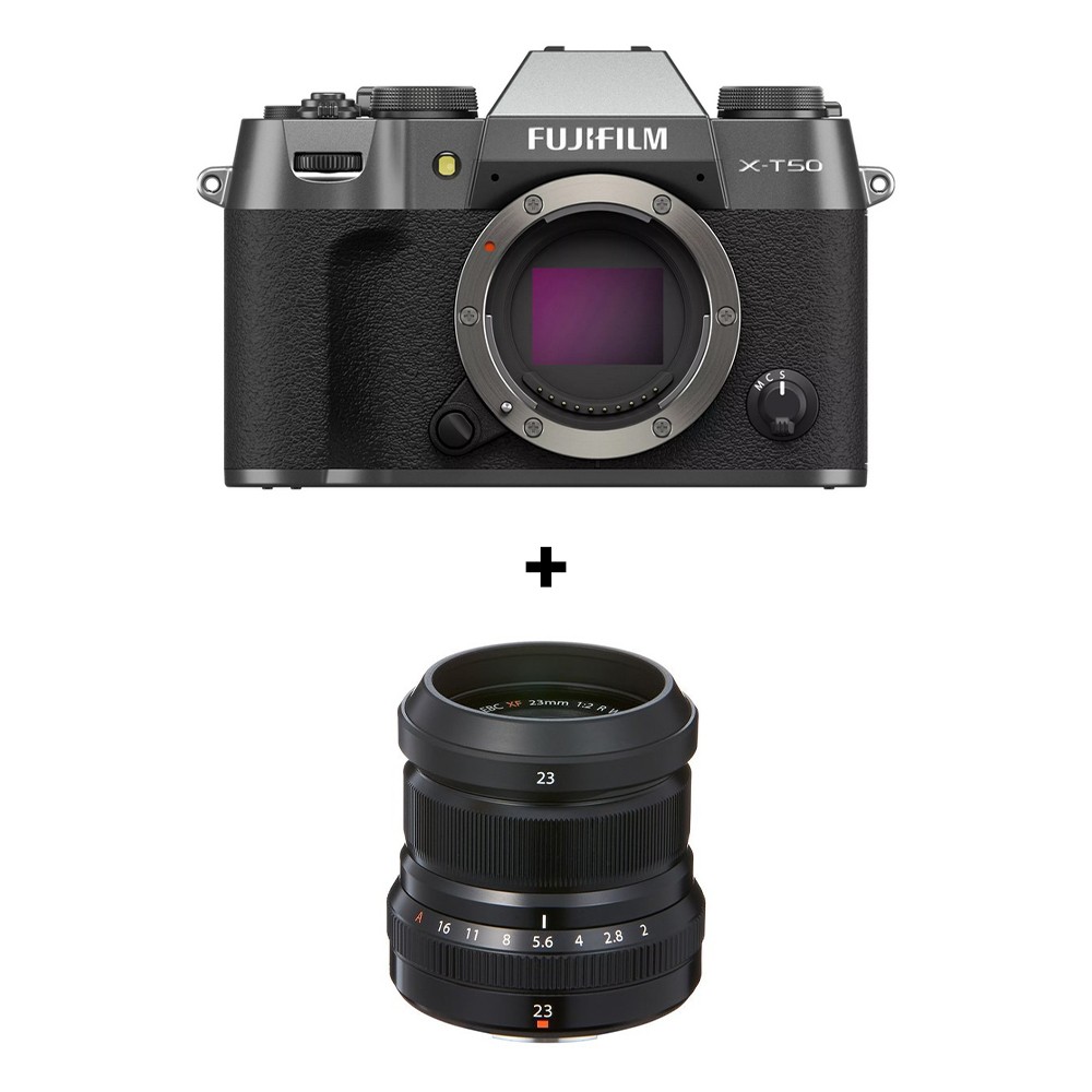fuji-set-5.jpg Fujifilm X-T50 Charcoal silver + XF23mm F2 – Image 1