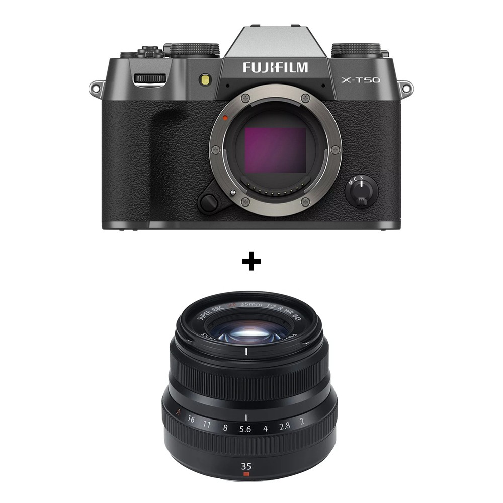 fuji-set-8.jpg Fujifilm X-T50 Charcoal silver + XF35mm F2 – Image 1
