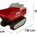 GeoTech-Pro TMD 400 H – Akku Mini Raupendumper 48V 15Ah – hydraulisches Kippen