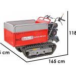 GeotechPro GeoPorter 630E Hydro – Raupendumper – Hydraulische ausziehbare Mulde 600Kg