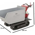 GINKO TR 660 – Raupendumper mit Benzinmotor und Dumpermulde – Honda GX 200 Motor