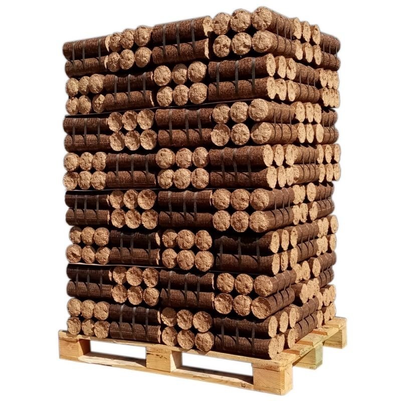 holzbriketts-1829-1.jpg Woodstock Pressholzbriketts – Palette mit 8 × 84 Briketts – hohe Heizleistung – Image 1