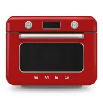 Smeg 50’s Style Kombi-Tisch-Dampfbackofen Rot
