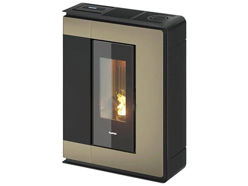 image-162.jpeg Freepoint Pelletofen Arco Stahl Bronze 7 kW mit Automatik – Image 1