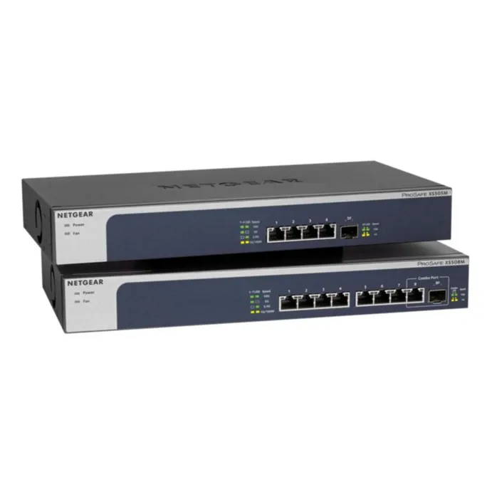 image-17915.webp NETGEAR XS505M 5 Port 10gb Switch | Multi-Gigabit LAN Switch (Netzwerk Switch mit 1x 10G-SFP+, Desktop oder 19 Zoll Rack-Montage) – Image 1