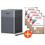 UGREEN NASync DH4300 Plus NAS System 4-Bay EU 48TB inkl. 4x Toshiba NAS HDD N300 – 12TB