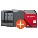 UGREEN NASync DXP4800 Plus NAS System 4-Bay 16TB inkl. 4x WD WD40EFZZ NAS HDD – 4 TB