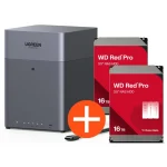 UGREEN NASync DH4300 Plus NAS System 4-Bay 32TB inkl. 2x WD WD161KFGX NAS HDD – 16 TB