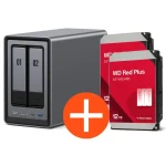 UGREEN NASync DXP2800 NAS System 2-Bay 24TB inkl. 2x WD WD120EFGX NAS HDD – 12 TB
