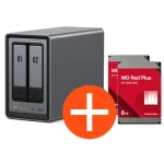UGREEN NASync DXP2800 NAS System 2-Bay 16TB inkl. 2x WD WD80EFPX NAS HDD – 8 TB